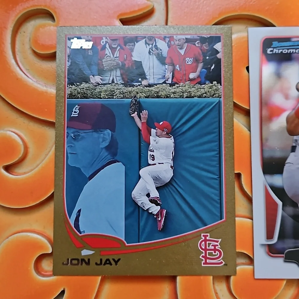 Topps Carlos Beltran Saint Louis Cardinals #224 Gold Foil and #148 Platinum 2 Pk